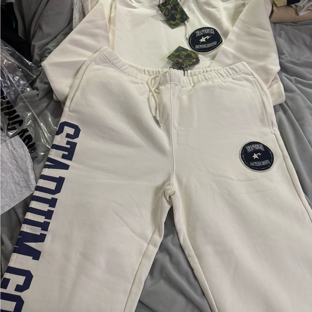 Bape stadium goods sweatsuit xl really would like to sell as a set but open